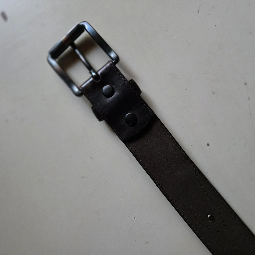 Resistol Brown Leather Men's Belt Size 38